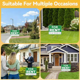 Frohllia weatherproof rent sign resists rain and sun