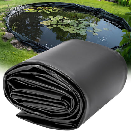 Froidesente pond liner 20x30 ft laid flat for easy sizing and planning.