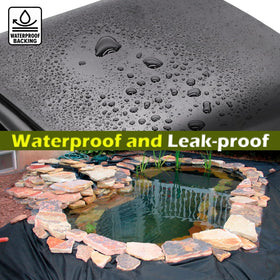 Froidesente pond liner shows puncture resistance under sun.