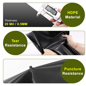 Froidesente puncture-resistant liner protects pond bottom and soil intrusion.