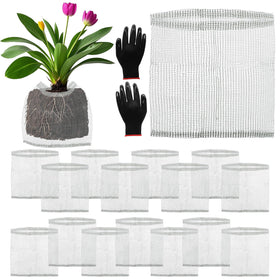 Froidesente root guard basket protects plant roots from pests in the garden.