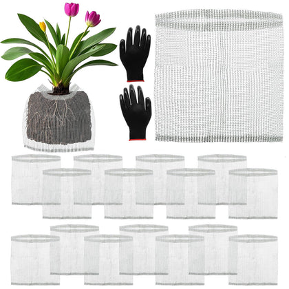 Froidesente root guard basket protects plant roots from pests in the garden.