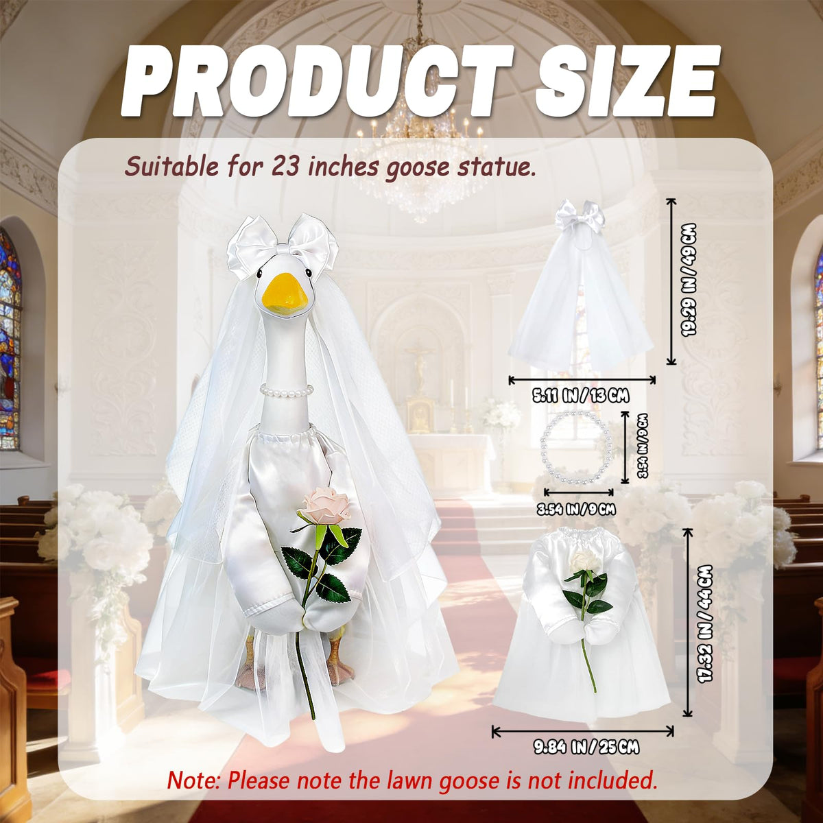 Froklic Complete 3-Piece Goose Costume versatile gift for porch statues and party setups