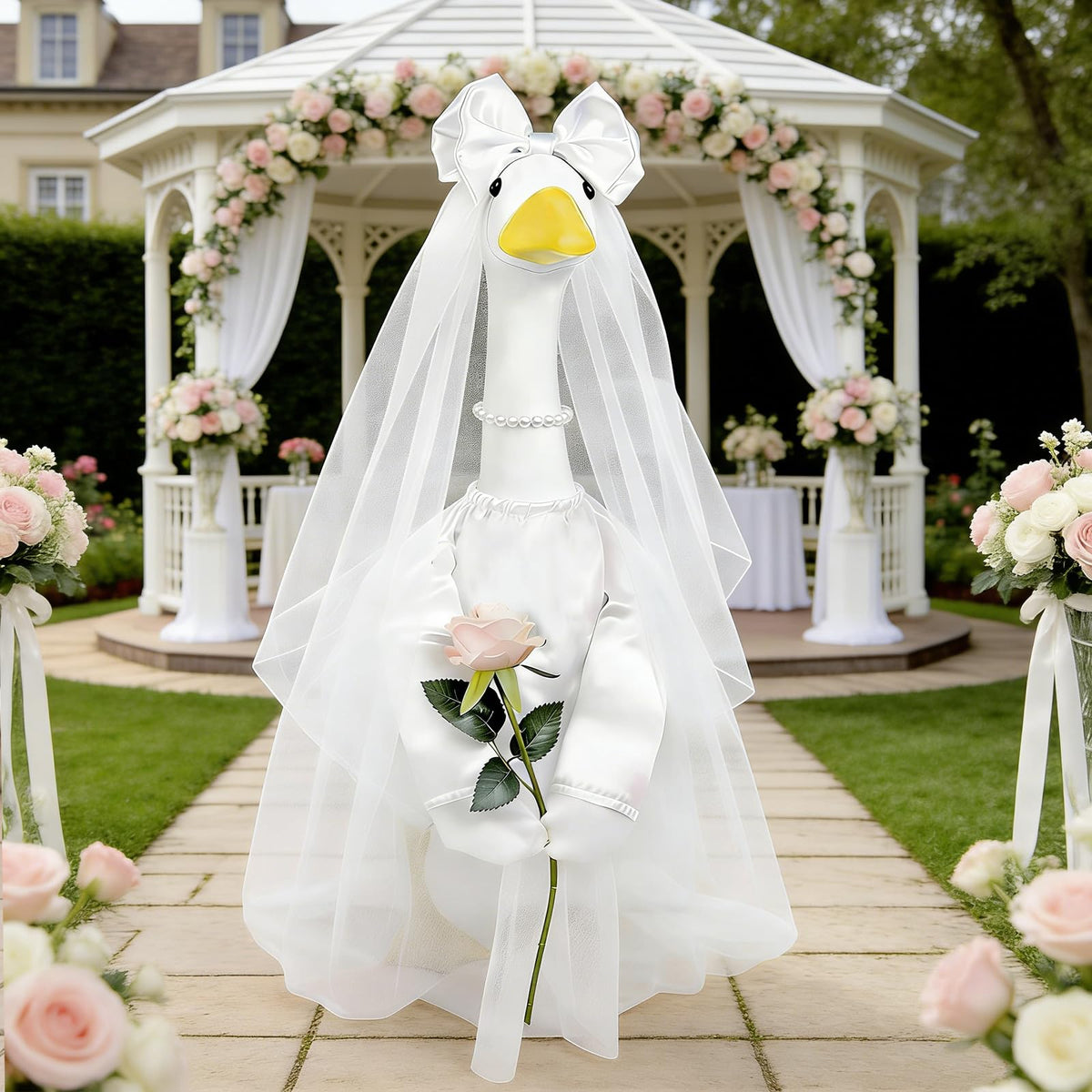 Froklic Pearl Necklace subtle sparkle for a refined bridal goose look