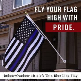 Front Line Flags heavy-duty nylon 210D flag built for enduring sun and rain