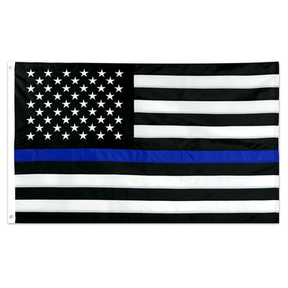 Front Line Flags Thin Blue Line flag 3x5 with vivid colors for outdoor display