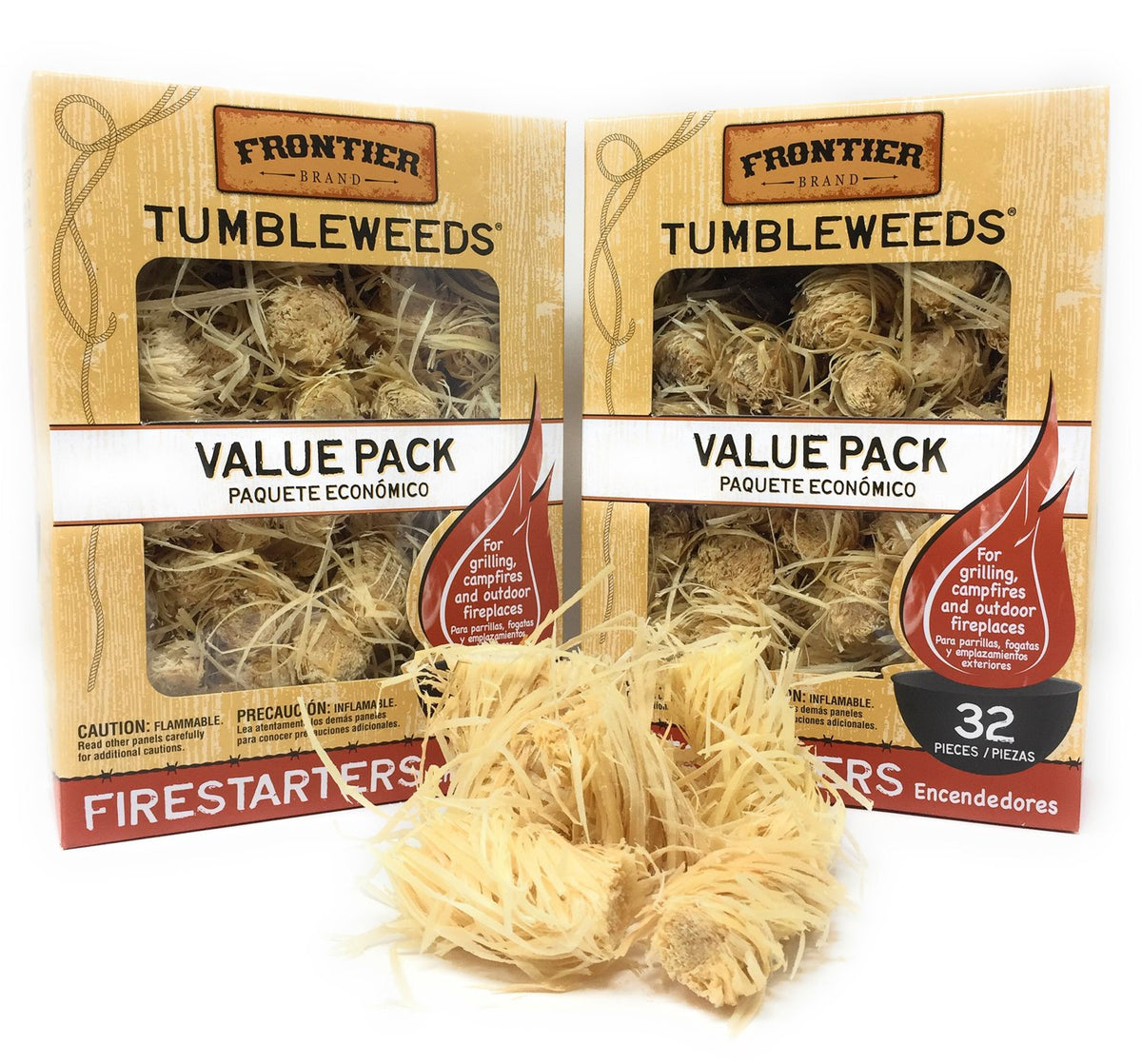 Frontier Tumbleweeds firestarters box – convenient, odorless ignition for grills and campfires