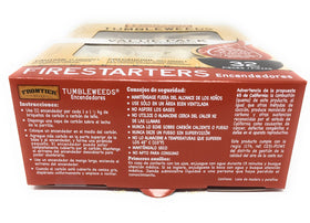 Frontier Tumbleweeds firestarters eco-friendly – natural wood and wax formula, no additives