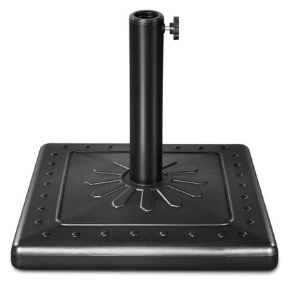 FRUITEAM 24lbs prefilled umbrella base front view for stable outdoor shade