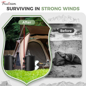 FRUITEAM 25L weight bag enables quick setup and easy transport.