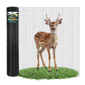 FRUITEAM 8ft-165ft deer fence roll protects garden from deer intrusion.