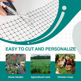 FRUITEAM invisible-design deer fence netting blends with landscape while protecting plants.