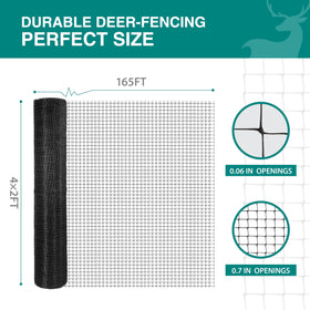 FRUITEAM PP material deer netting resists corrosion and aging for long-term use.