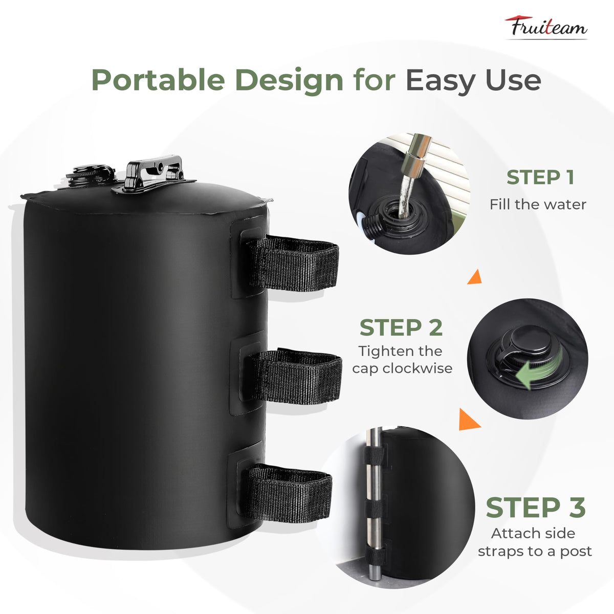 FRUITEAM tent leg fit 35-50mm shows universal compatibility for many frames