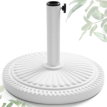 FRUITEAM 23-lb round umbrella base for patio with sunflower design, ideal for stability.