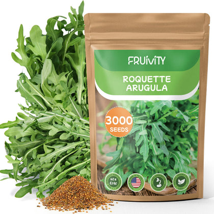 Fruivity arugula seeds 3000+ pack for a bountiful starter garden