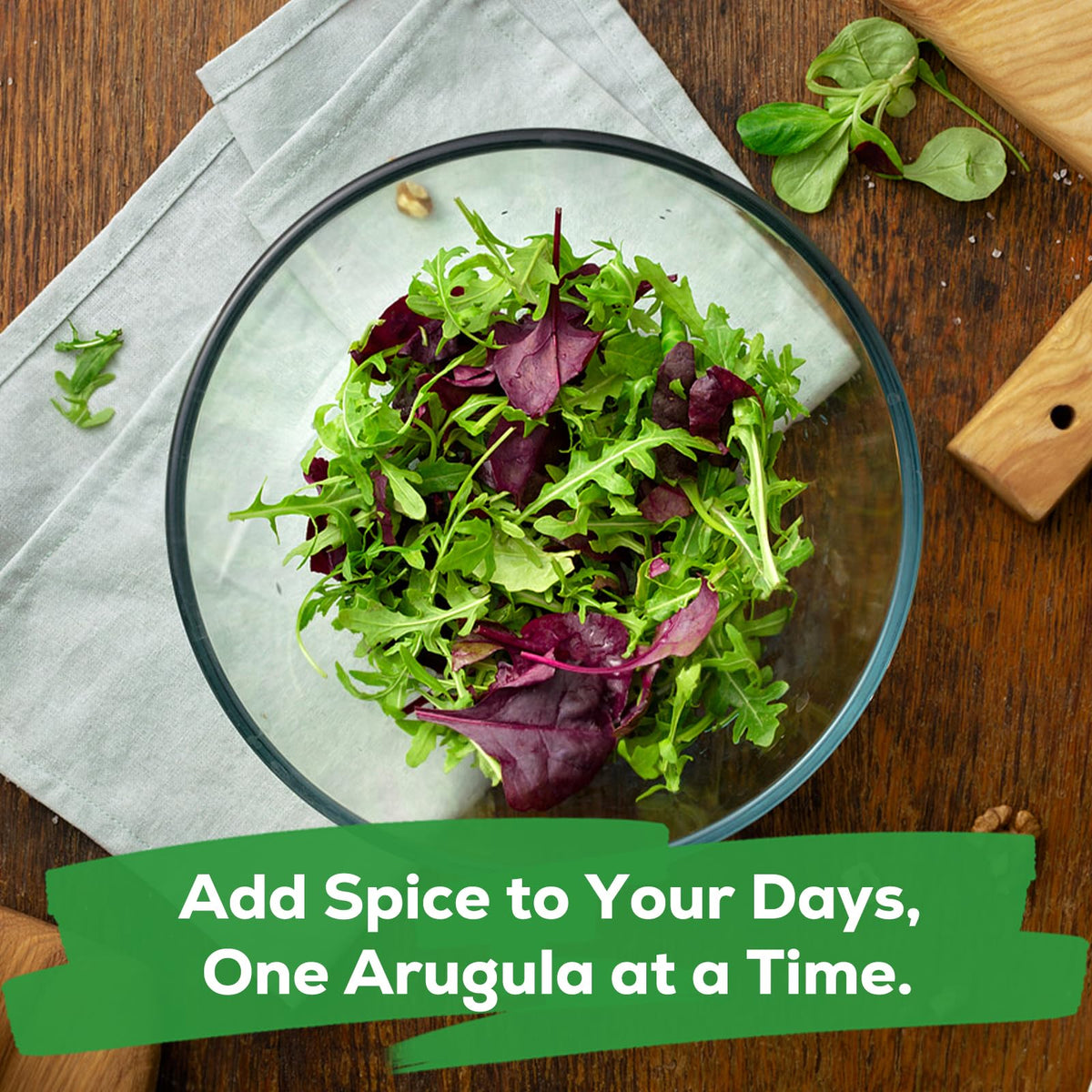 Fruivity arugula seeds yield peppery greens rich in flavor for meals
