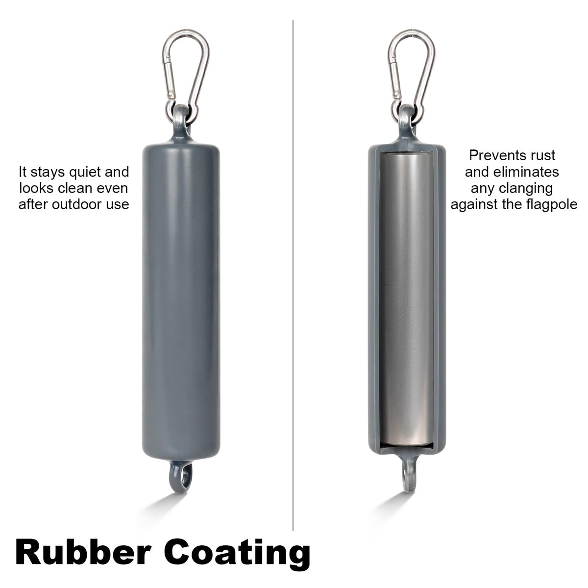 Frunke 2 to 5 inch pole compatibility for versatile flag sizes