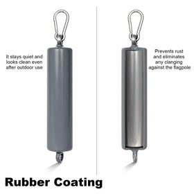 Frunke 2 to 5 inch pole compatibility for versatile flag sizes