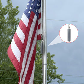 Frunke flagweights extend flag life by maintaining tension