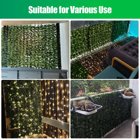 FRURIPPY faux leaves stay vibrant in sun with safe HDPE texture.