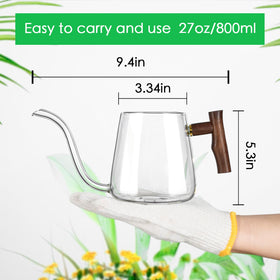 FrutPunch clear water level mark helps prevent overflows during plant care.