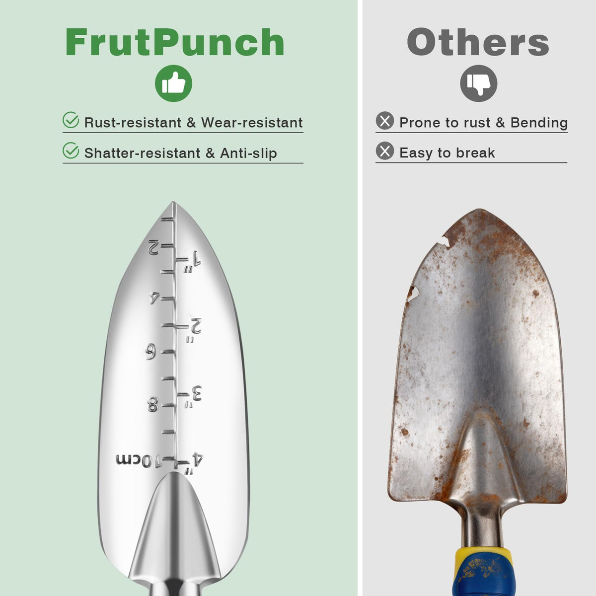 FrutPunch 7-piece kit includes gloves for safer planting and weeding.