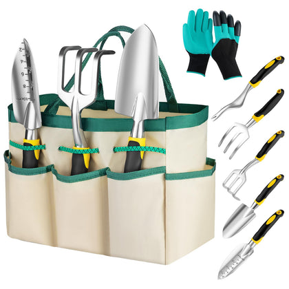 FrutPunch garden tools set with sturdy aluminum and anti rust coating for durability.