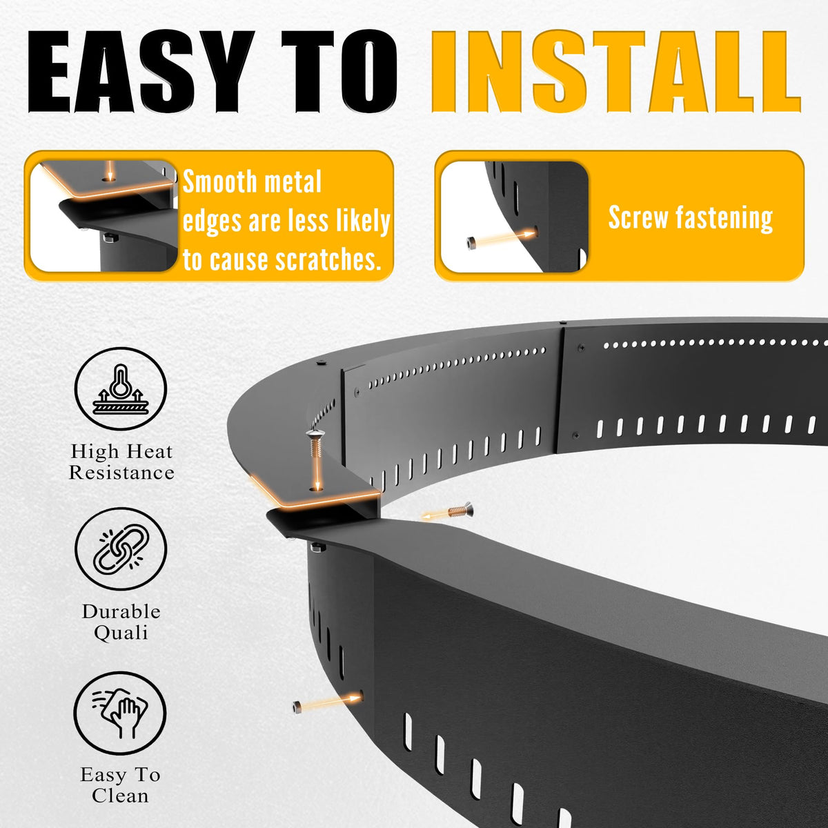 Fruyyzl durable steel construction endures weekly bonfires with minimal wear