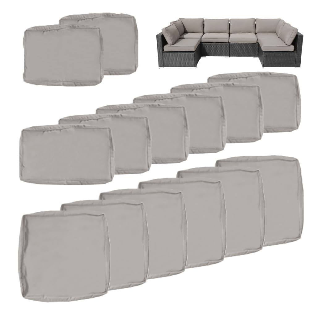 Frxeyaliz backrest covers provide durable soft protection for outdoor lounging