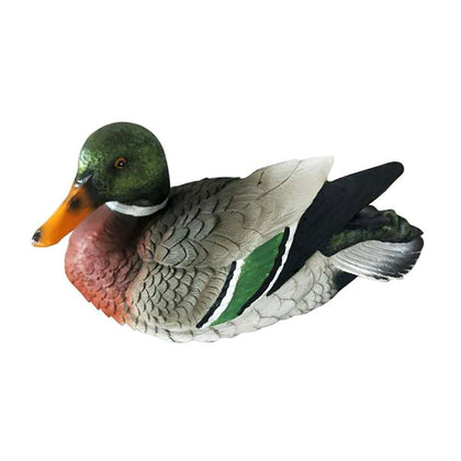 Frymmx floating mallard ducks in pond decor offering a realistic water feature