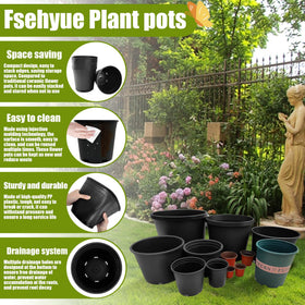 Fsehyue 2-gallon nursery pot drainage holes close-up for aeration