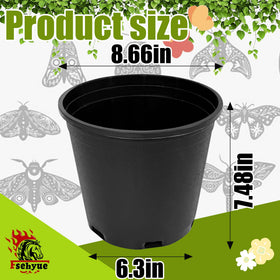 Fsehyue 2-gallon nursery pot side view illustrating ample root room