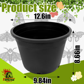 Fsehyue 5-gallon nursery pot side view showing stackable design for easy storage.