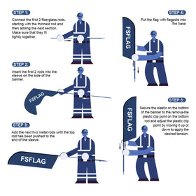 FSFLAG portable carry bag for easy storage and transport.