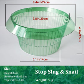 Fshow reusable snail protection for gardens withstands seasons.