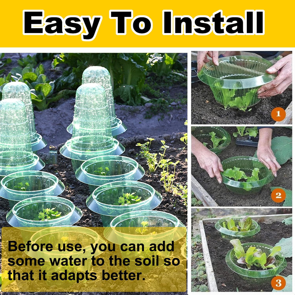 Fshow slug-collars with 24 cm universal diameter for various plants