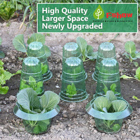 Fshow cloches green shade reduces reflection and keeps conditions comfortable for crops.