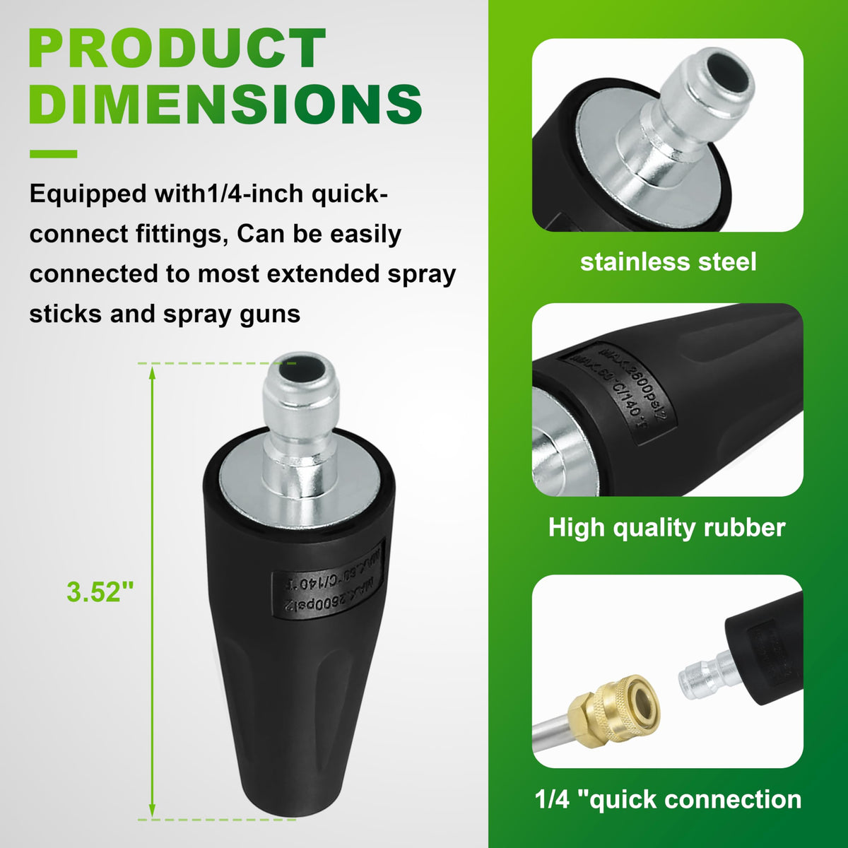 FSQLB Greenworks attachment 5201402 connection shown for easy compatibility.