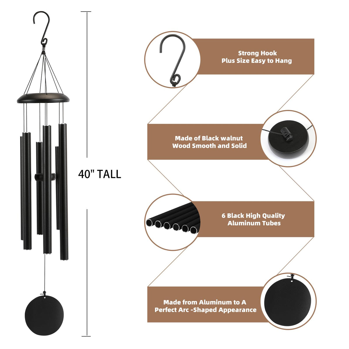 FSVGYY wind chimes presented as a thoughtful memorial or gift for loved ones.