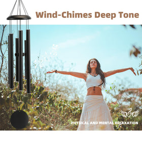 FSVGYY wind chimes in a modern minimalist design blending with outdoor decor.