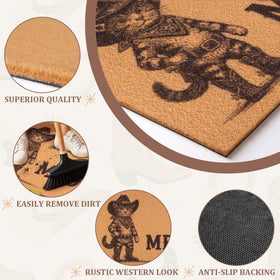 Fttoyoly Dirt-scraping texture helps remove mud and dirt at the threshold.