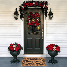 Fttoyoly front-door mat full view in brown boosts entryway style and welcomes guests