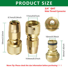 FUATY Collapsible Hose Adapter ready for quick upgrades and easy fitting.