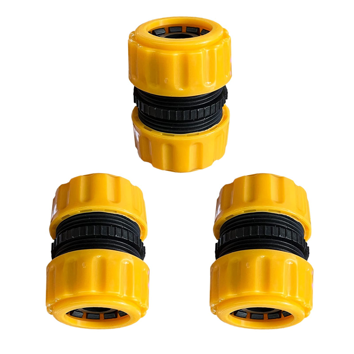 FUATY garden hose repair kit with 3/4 and 5/8 inch fittings for quick leak fix.