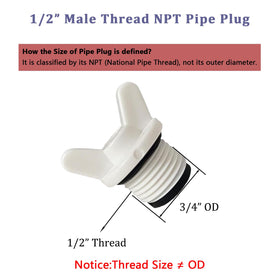 FUATY male-thread pipe cap fits standard fittings for easy installation