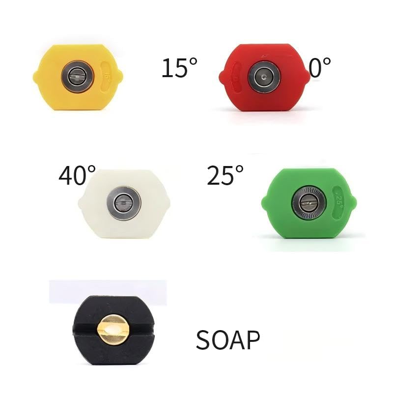 Fubeasi Z-Color 25-degree nozzle offers a wider angle for decks.