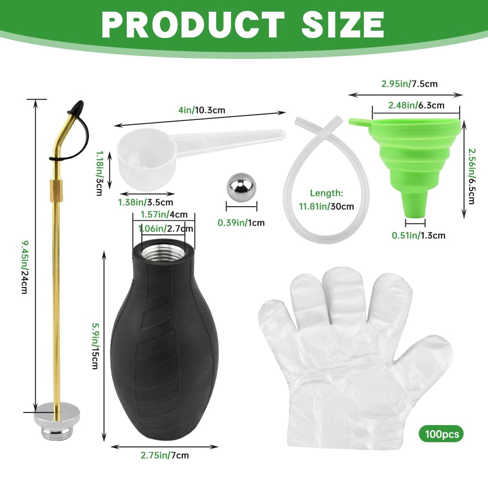 FuGuiHui Duster dual stainless steel balls ensure smooth, even powder distribution