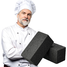 Scratch-free cleaning preserves grill surfaces and cast iron cookware