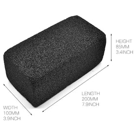 Top view of FUJIDENSO grill brick showing compact 8x4x3.5 inch design